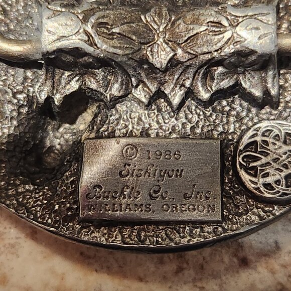 Vintage 1986 Siskiyou Eagle Pewter Belt Buckle – American Bird of Prey - Picture 3 of 4